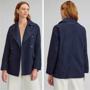 Everlane Women’s NWT Double Breasted Jacket XXS Navy